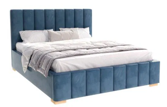 Čalúnená posteľ AUSTIN 90x200 cm tyrkysová Trinity s úložným priestorom kovový rošt