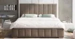 Čalúnená posteľ AUSTIN 90x200 cm Béžová Paris s úložným priestorom kovový rošt