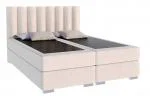 Čalúnená posteľ LINCOLN 160x200 so zdvižným roštom TRINITY krémová