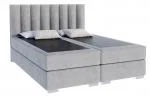 Čalúnená posteľ LINCOLN 180x200 so zdvižným roštom sivá