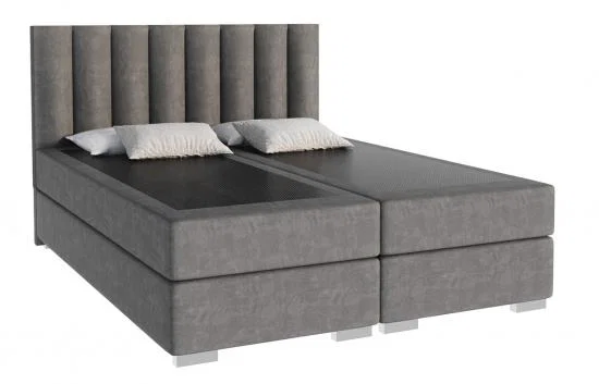 Čalúnená posteľ LINCOLN 160x200 so zdvižným roštom grafit