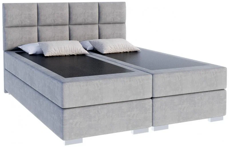Čalúnená posteľ 180x200 cm PORTLAND sivá