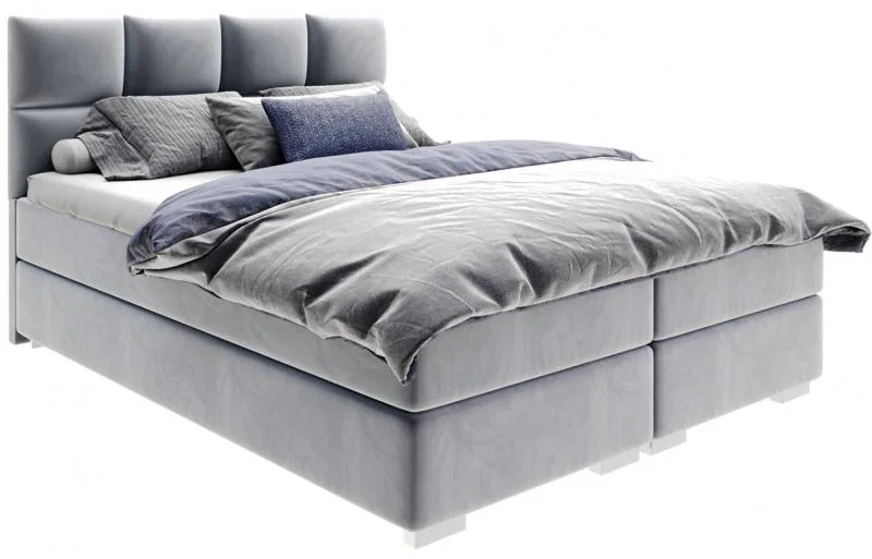 Čalúnená posteľ 180x200 cm PORTLAND Sivá Paris