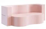 Rozkladacia pohovka TWIST RUŽOVÁ TRINITY 120x200cm