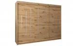 Šatníková skriňa s posuvnými dverami YORK - 250x200cm Dub Artisan