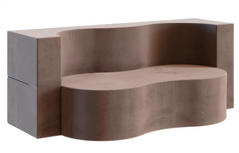 Rozkladacia pohovka TWIST HNEDÁ TRINITY 120x200cm