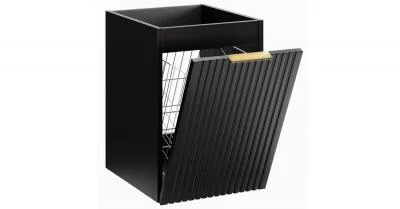 Kúpeľňová skrinka s košom na bielizeň ADEL BLACK 40 cm