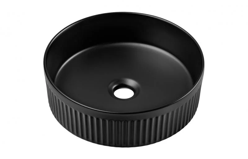 Keramické umývadlo BEYOND 2 na dosku, 36 cm, čierny matný povrch