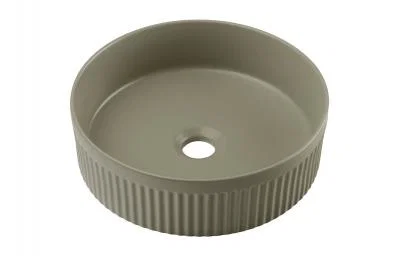Keramické umývadlo BEYOND 2 na dosku, 36 cm, olivovo zelený matný povrch