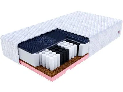 Taštičkový matrac GINASO MAX SILVERCARE 90x200cm s KOKOSOM 28 cm