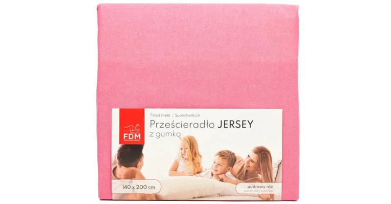Plachta JERSEY s gumou 200x200 cm RUŽOVÁ