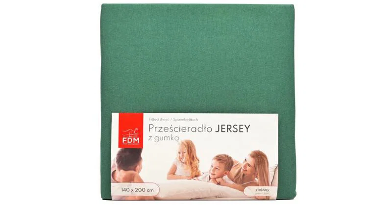 Plachta JERSEY s gumou 80x200 cm ZELENÁ