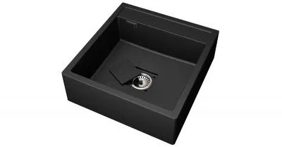 Granitový drez FARMÁRSKY čierny 60 x 63 x 21cm