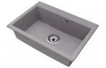 Granitový drez ELITE sivý + sifón chróm 70 x 50 x 21 cm
