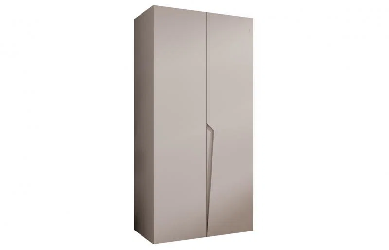 Šatníková skriňa PIANO 1, 100x52x202 cm | Kašmírová / kašmírové úchyty