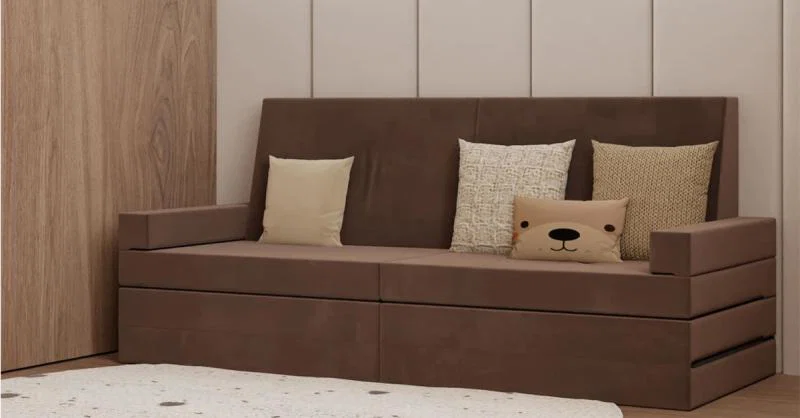 Rozkladacia pohovka VISION HNEDÁ TRINITY 160x200cm