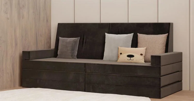 Rozkladacia pohovka VISION ČIERNA TRINITY 160x200cm