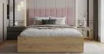 Čalúnená posteľ GRENADA 180x200 cm so zdvižným roštom ružová