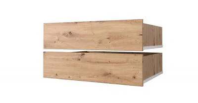 Sada zásuviek 2ks - Do šatníkových skríň s posuvnými dverami 100cm | Dub Artisan