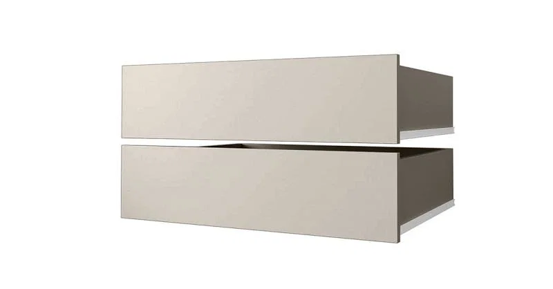 Sada zásuviek 2ks - Do šatníkových skríň s posuvnými dverami 100cm | Kašmír