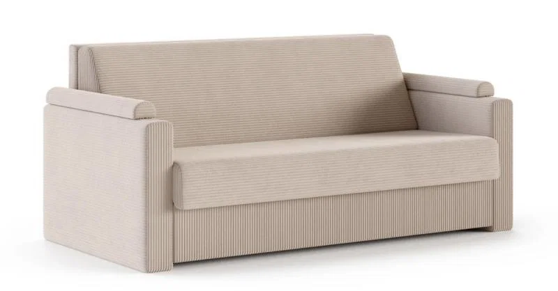 Rozkladacia pohovka VIBO HNEDÁ SZTRUKS 140x198cm