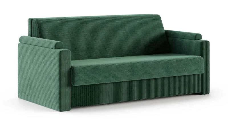 Rozkladacia pohovka VIBO ZELENÁ SZTRUKS 140x197cm