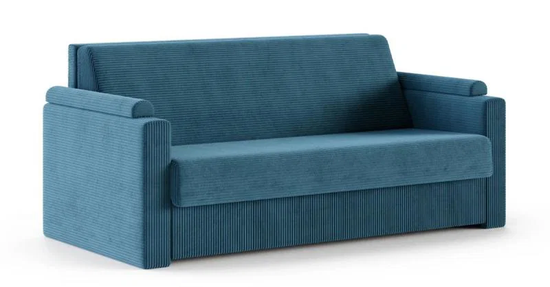 Rozkladacia pohovka VIBO MODRÁ SZTRUKS 140x197cm