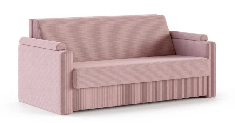 Rozkladacia pohovka VIBO RUŽOVÁ SZTRUKS 140x197cm