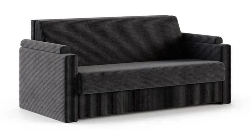 Rozkladacia pohovka VIBO ČIERNA SZTRUKS 140x197cm