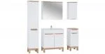 Kúpeľňová zostava BALI WHITE LAVA s košom na bielizeň 80cm