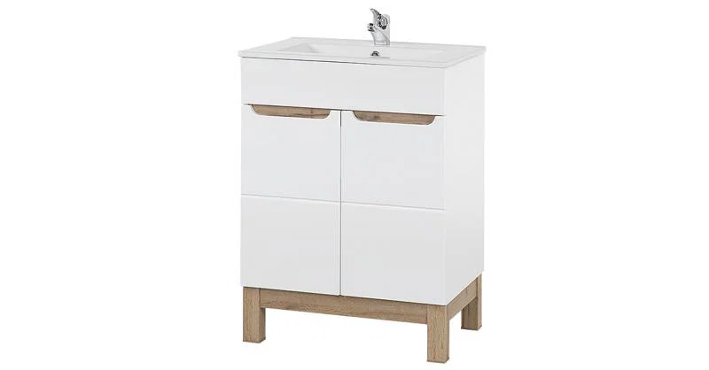 Kúpeľňová skrinka BALI WHITE 60cm s umývadlom