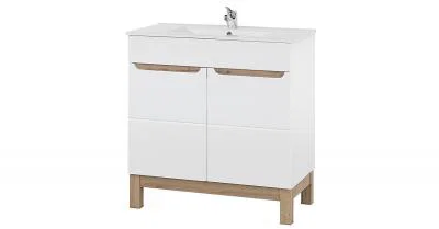 Kúpeľňová skrinka BALI WHITE 80cm s umývadlom