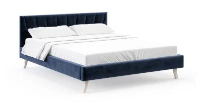 Čalúnená posteľ HEAVEN 120x200 Paris tmavomodrá