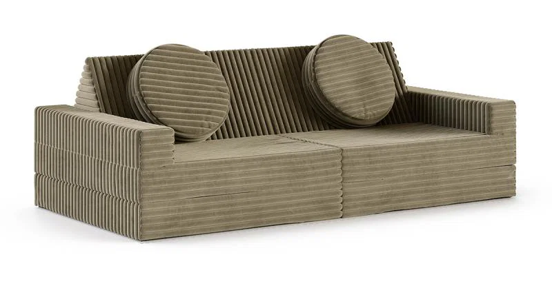 Rozkladacia pohovka VARIANT OLIVOVO ZELENÁ SZTRUKS 160x80
