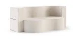 Rozkladacia pohovka TWIST KRÉMOVÁ SZTRUKS 120x200