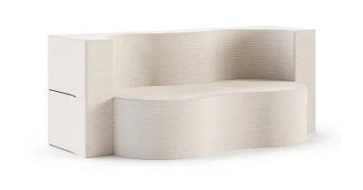 Rozkladacia pohovka TWIST KRÉMOVÁ SZTRUKS 120x200