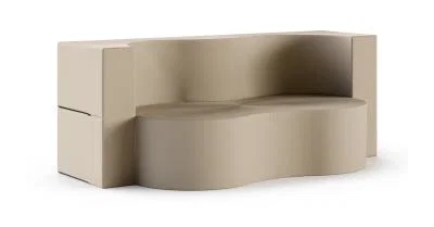 Rozkladacia pohovka TWIST GARDEN BÉŽOVÁ vodeodoná 120x200