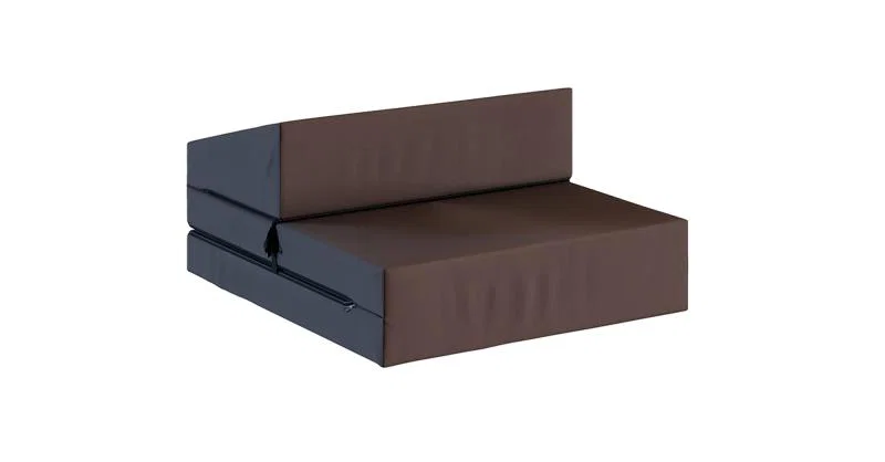 Rozkladacia záhradná pohovka SUZI GARDEN HNEDÁ vodeodolná 70x200 výška 9 cm