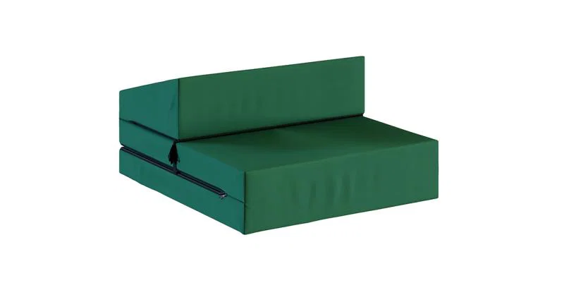 Rozkladacia záhradná pohovka SUZI GARDEN ZELENÁ vodeodolná 70x200 výška 9 cm