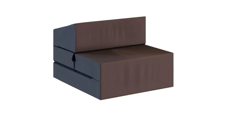 Rozkladacia záhradná pohovka SUZI GARDEN HNEDÁ vodeodolná 70x200 výška 14 cm