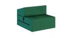 Rozkladacia záhradná pohovka SUZI GARDEN ZELENÁ vodeodolná 70x200 výška 14 cm