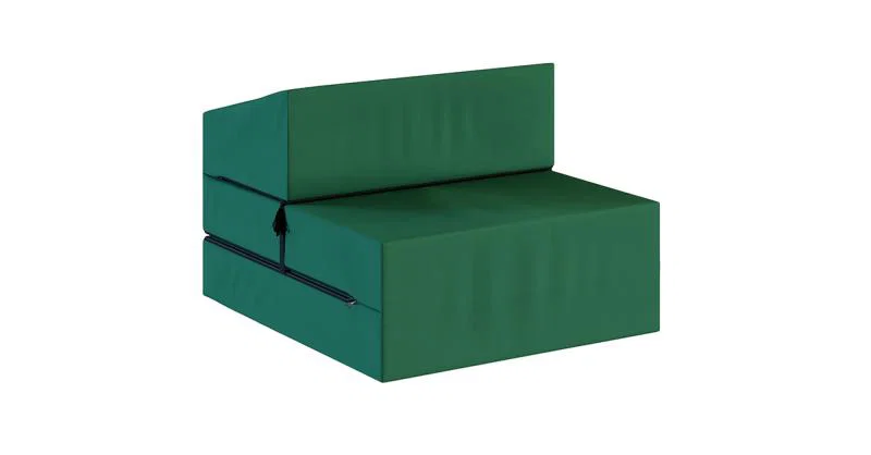 Rozkladacia záhradná pohovka SUZI GARDEN ZELENÁ vodeodolná 70x200 výška 14 cm