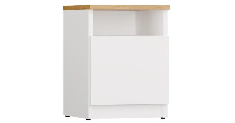 Nočný stolík GALAX 30 BIELA / DUB ARTISAN
