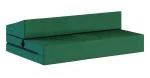 Rozkladacia záhradná pohovka SUZI GARDEN ZELENÁ vodeodolná 120x200 výška 9 cm