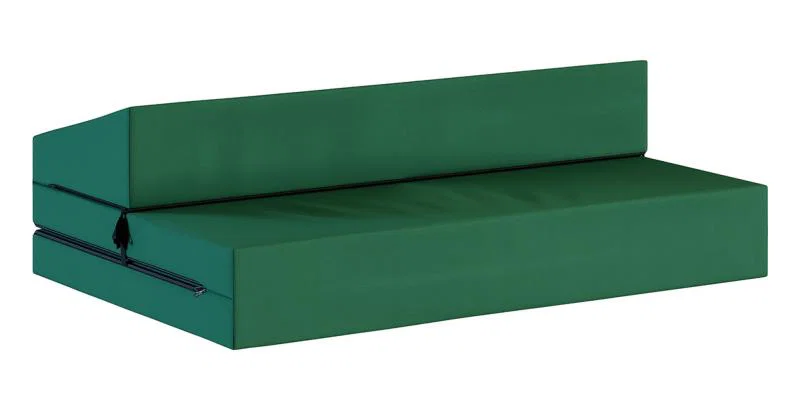 Rozkladacia záhradná pohovka SUZI GARDEN ZELENÁ vodeodolná 120x200 výška 9 cm