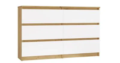 Komoda MALWA M6 120cm ARTISAN / BIELA matná