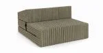 Rozkladacia pohovka SUZI OLIVOVO ZELENÁ SZTRUKS 70x200 výška 9 cm