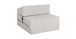 Rozkladacia pohovka SUZI BIELA SZTRUKS 70x200 výška 14 cm