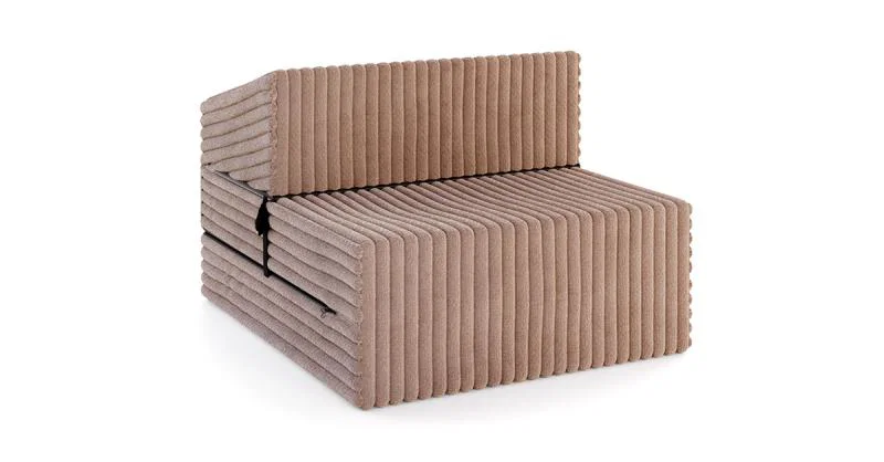 Rozkladacia pohovka SUZI HNEDÁ SZTRUKS 70x200 výška 14 cm