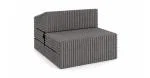 Rozkladacia pohovka SUZI TMAVO ŠEDÁ SZTRUKS 70x200 výška 14 cm